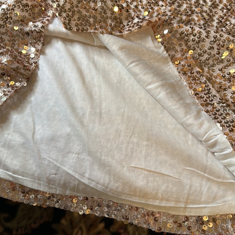 NWT Sequined Gold & Pink Lind Top - Picture 9 of 10
